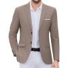 COOFANDY Mens Causal Blazer Two Button Suit Jackets Lightweight Slim Fit Sports Coats(Light Khaki)