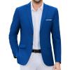 COOFANDY Mens Causal Blazer Two Button Suit Jackets Lightweight Slim Fit Sports Coats(Royal Blue)