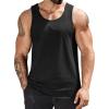 COOFANDY Mens Cotton Tank Tops Summer Beach Sleeveless Muscle Shirts Gym Workout Running Tank Shirt Pack(Black)