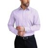 COOFANDY Men’s Dress Shirts Long Sleeve Button Up Shirts Formal Business Shirt(Purple Middle Plaid)