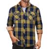 Plaid-yellow Navy Plaid