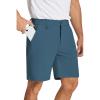COOFANDY Men’s Golf Shorts 8 Inch Lightweight Quick Dry Casual Dress Shorts Hiking Travel Shorts with Pockets(Blue)