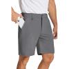 COOFANDY Men’s Golf Shorts 8 Inch Lightweight Quick Dry Casual Dress Shorts Hiking Travel Shorts with Pockets(Dark Grey)