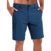 COOFANDY Mens Golf Shorts Stretch Quick Dry Casual Dress Shorts with Pockets(Blue)