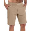 COOFANDY Mens Golf Shorts Stretch Quick Dry Casual Dress Shorts with Pockets(Khaki)