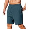 COOFANDY Men’s Gym Workout Athletic Shorts Running Jogger Quick Dry Lightweight Shorts with Zipper Pockets(Dark Blue)