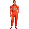 COOFANDY Mens Jumpsuit Onesie Rompers Drawstring Hooded Full Zip One Piece Tracksuit with Pockets(Red Christmas)
