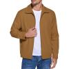 COOFANDY Men’s Lightweight Zip Up Jacket Eisenhower Work Office Jackets Casual Golf Outwear(Light Brown)