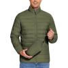 COOFANDY Mens Puffer Jacket Packable Lightweight Jackets Winter Coat Windproof Zipper Down Jacket(Army Green)