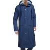 COOFANDY Men’s Rain Jacket with Hood Waterproof Lightweight Active Long Raincoat(Blue)