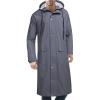 COOFANDY Men’s Rain Jacket with Hood Waterproof Lightweight Active Long Raincoat(Dark Grey)