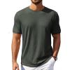 COOFANDY Men’s T Shirt Short Sleeve Crew Neck T-Shirt Casual Summer Tshirt Classic Basic Tee Shirt(Army Green)