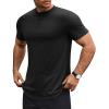 COOFANDY Mens T Shirts Casual Short Sleeve Cotton Tee Shirts Hipster Hip Hop Longline T-Shirt Basic Summer Tops(One Piece- Black)