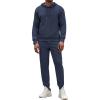COOFANDY Men’s Tracksuit 2 Piece Hooded Athletic Sweatsuits Casual Running Jogging Sport Suit Sets(Blue)
