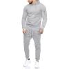 COOFANDY Men’s Tracksuit 2 Piece Hooded Athletic Sweatsuits Casual Running Jogging Sport Suit Sets(Grey Heather)
