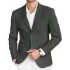 COOFANDY Mens Tweed Blazer Slim Fit Casual Sport Coat Two Button Knit Suit Jacket(Dark Grey)