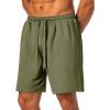 COOFANDY Men’s Workout Gym Shorts Mesh Athletic Shorts Lightweight Quick Dry Training Short Pants with Pockets(Army Green(1 Pack of 1))