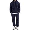 COOFANDY Sweatsuits for Men 2 Piece Tracksuit Casual Athletic Jogging Suit Hooded Set(Navy Blue)