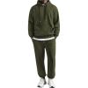 COOFANDY Sweatsuits for Men 2 Piece Tracksuit Casual Athletic Jogging Suit Hooded Set(Olive Green)