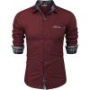 COOFANDY mens Casual(Wine Red)