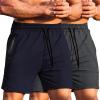 COOFANDY mens(2 Pack- Navy Blue/Dark Grey)