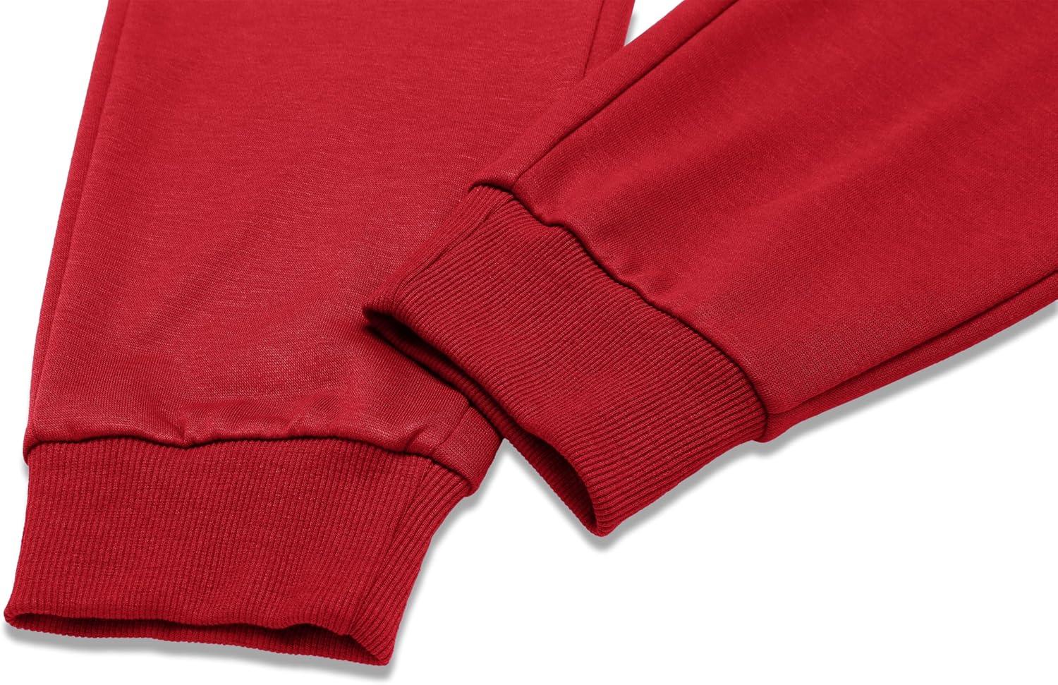 imageCOOFANDY Mens Athletic Joggers Casual Gym Sweatpants Workout Running Track Pants with PocketsDark Red