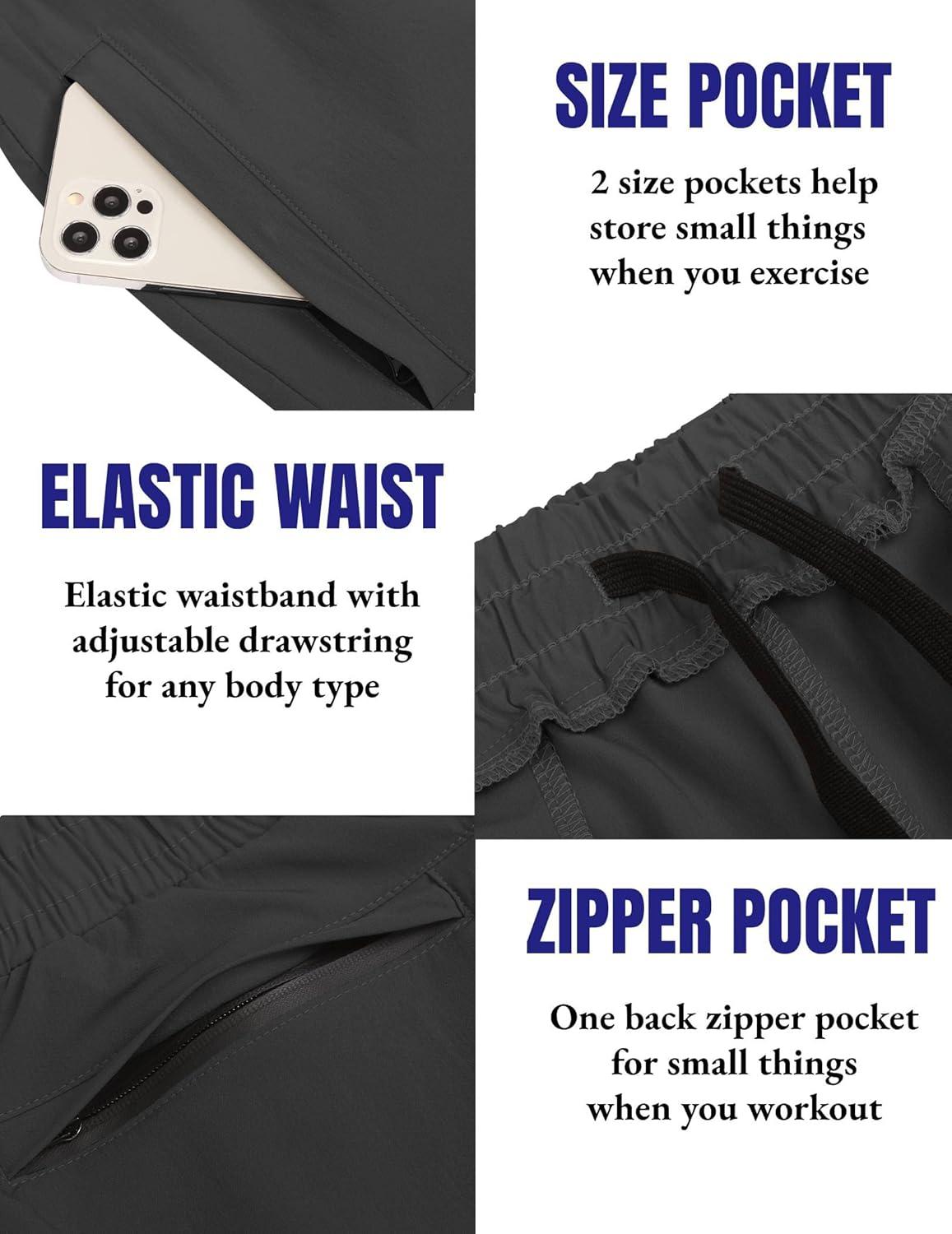 imageCOOFANDY Mens Gym ShortsBlackDark Grey