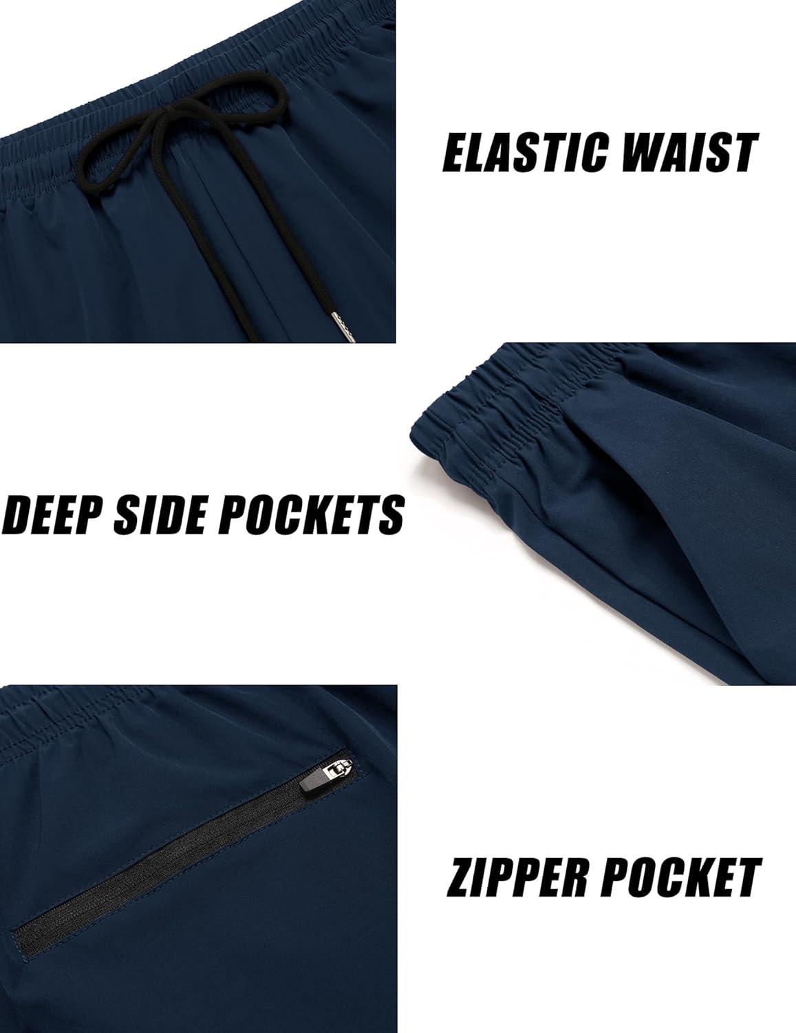 imageCOOFANDY Mens Gym ShortsDark GreyNavy Blue