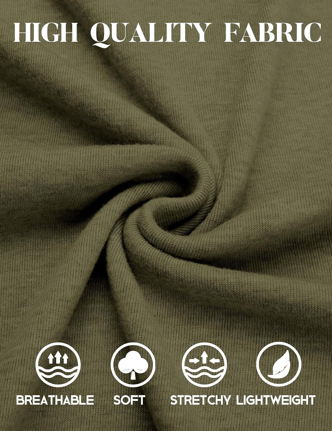 imageCOOFANDY Mens Henley Shirts Long Sleeve Casual Maverick Slub Henley TShirts Lightweight Basic TeeArmy Green