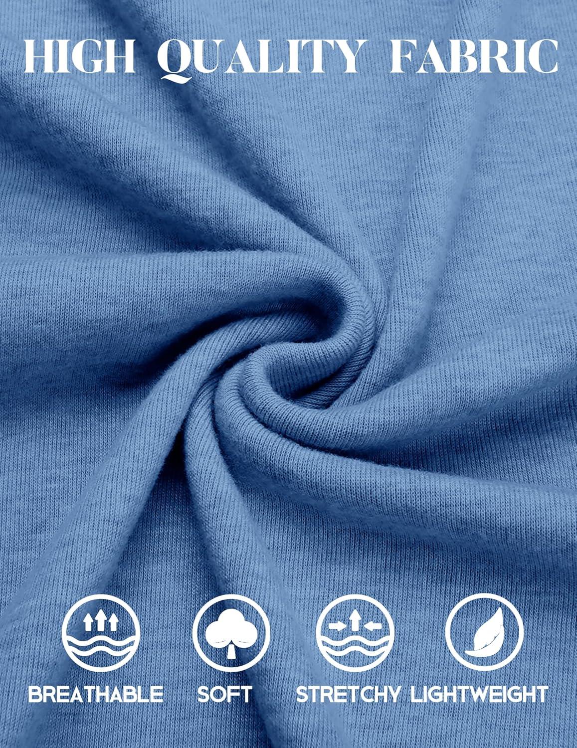 imageCOOFANDY Mens Henley Shirts Long Sleeve Casual Maverick Slub Henley TShirts Lightweight Basic TeeBlue