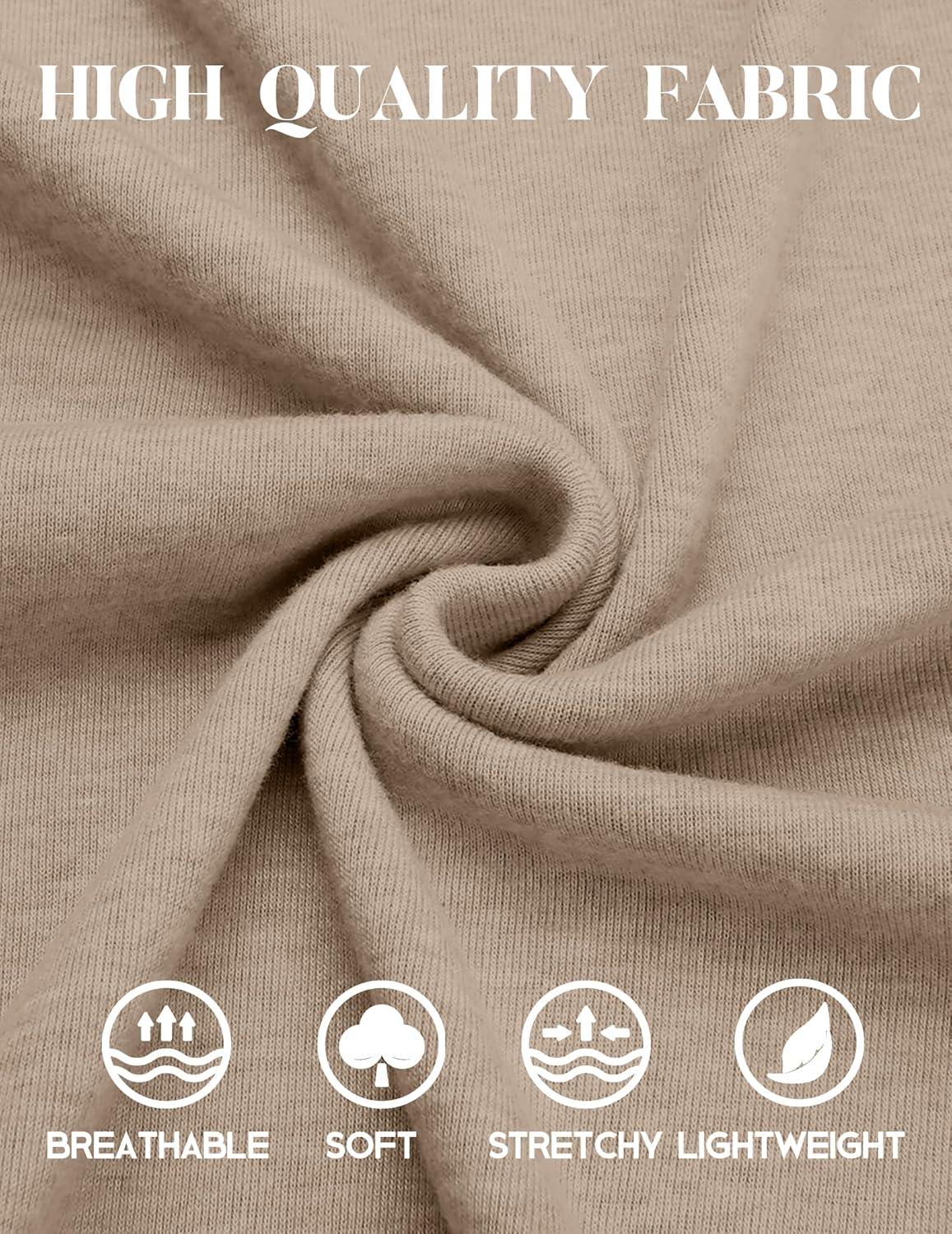 imageCOOFANDY Mens Henley Shirts Long Sleeve Casual Maverick Slub Henley TShirts Lightweight Basic TeeKhaki