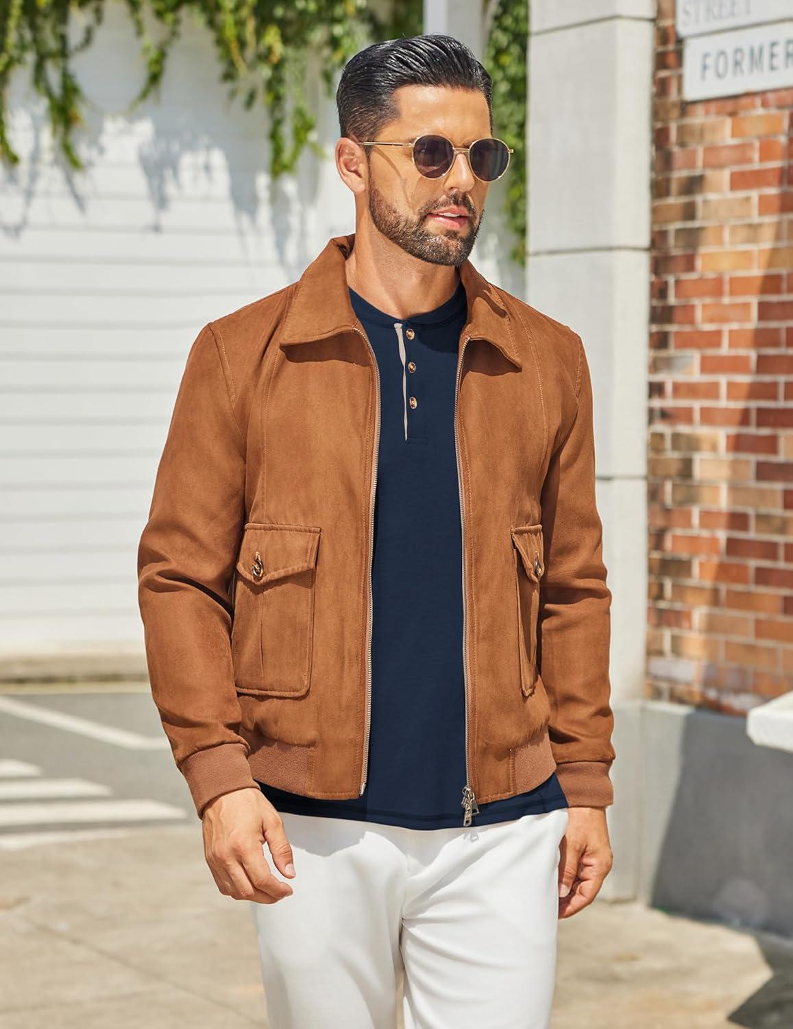 imageCOOFANDY Mens Henley Shirts Long Sleeve Casual Maverick Slub Henley TShirts Lightweight Basic TeeNavy Blue