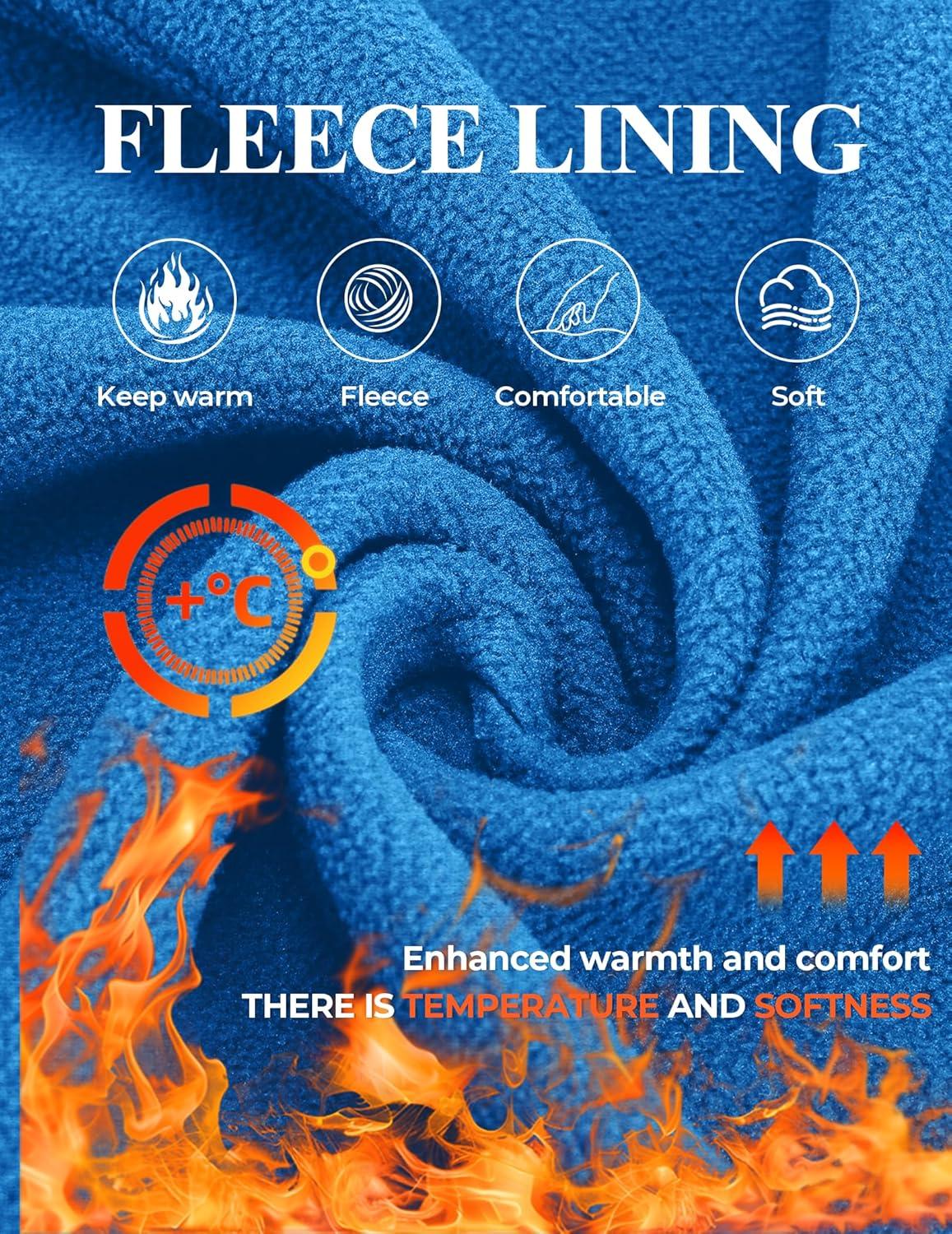 imageCOOFANDY Mens Soft Polar Fleece Jacket Lightweight Full Zip Jackets Casual Outdoor Warm Jackets Coats with PocketsBlue