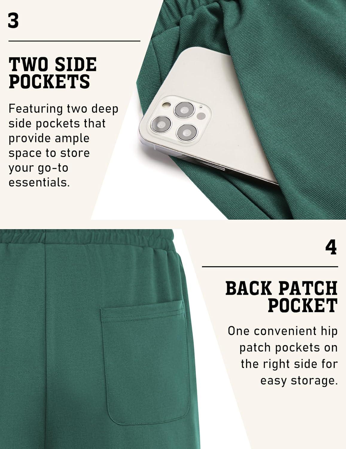 imageCOOFANDY Mens Sweat Shorts 9quot Drawstring Elastic Waist Gym Workout Shorts Casual Athletic Jogger Knit Shorts with PocketsTeal