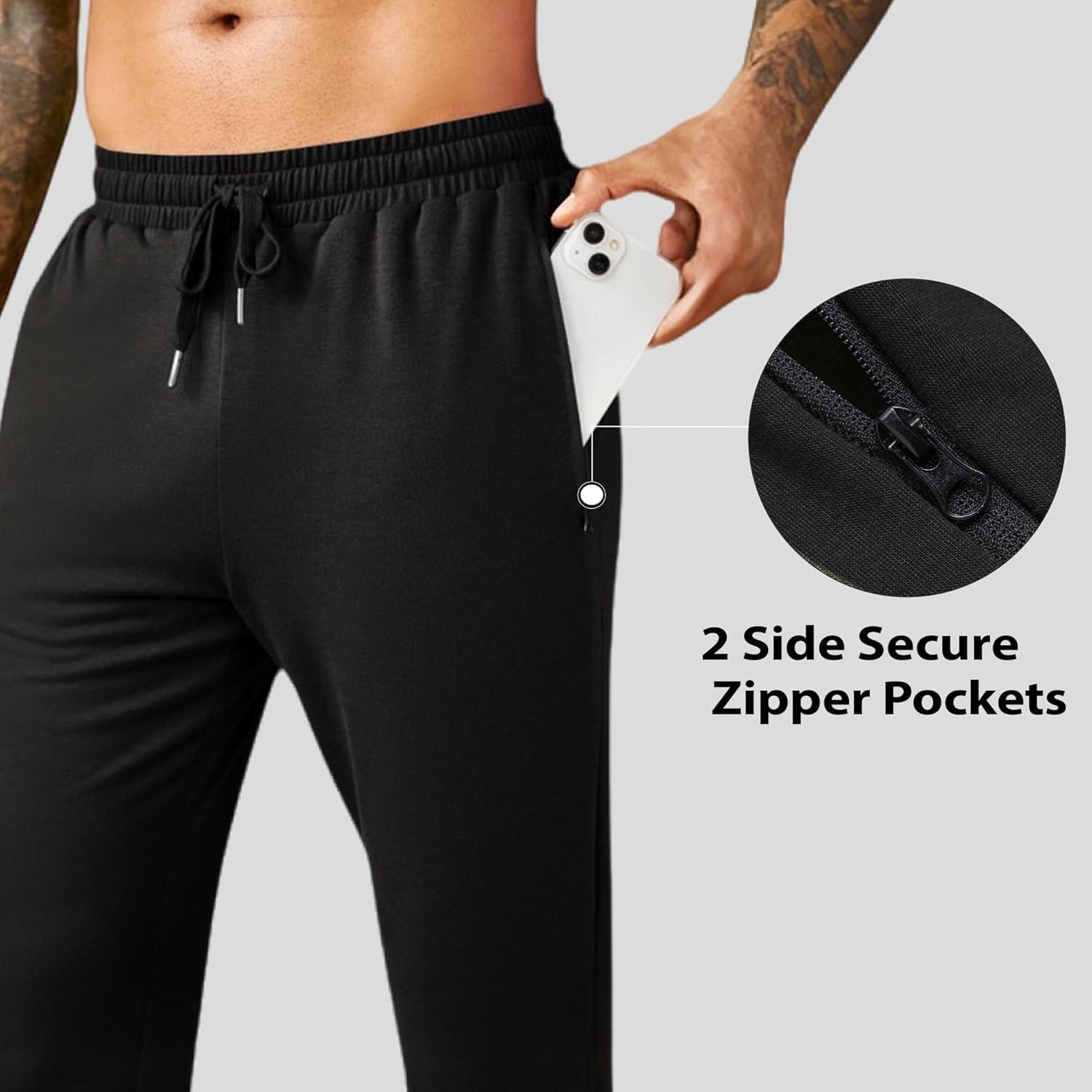 imageCOOFANDY Mens Sweatpants Joggers Workout Casual Athletic Gym Pants Lightweight Elastic Wasit Sweatpants with PocketsNavy Blue