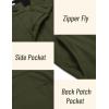 COOFANDY Men Golf Stretch Pant Casual Slim Fit Pant Lightweight Sweatpants with Pocket(Army Green)