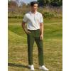 COOFANDY Men Golf Stretch Pant Casual Slim Fit Pant Lightweight Sweatpants with Pocket(Army Green)