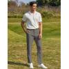 COOFANDY Men Golf Stretch Pant Casual Slim Fit Pant Lightweight Sweatpants with Pocket(Dark Grey)