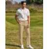 COOFANDY Men Golf Stretch Pant Casual Slim Fit Pant Lightweight Sweatpants with Pocket(Khaki)