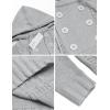 COOFANDY Men Knitted Hoodies Pullover Casual Long Sleeve Slim Fit Turtleneck Sweaters(Light Gray)