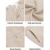 COOFANDY Men Linen Dress Pants Classic Fit Suit Pants Lightweight Wrinkle Free Casual Trousers(Khaki)