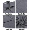 COOFANDY Men Short Sleeve Polo Shirt Casual Summer Collar Shirts Dress Button Polo T Shirt Classic Golf Shirts(Grey)