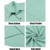 COOFANDY Men Short Sleeve Polo Shirt Casual Summer Collar Shirts Dress Button Polo T Shirt Classic Golf Shirts(Light Green)