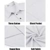 COOFANDY Men Short Sleeve Polo Shirt Casual Summer Collar Shirts Dress Button Polo T Shirt Classic Golf Shirts(White)