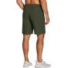 COOFANDY Men’s 3 Pack Athletic Running Shorts Gym Workout Short Quick Dry Sports Short with Pockets(Black/Army Green)