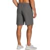 COOFANDY Men’s 3 Pack Athletic Running Shorts Gym Workout Short Quick Dry Sports Short with Pockets(Dark Grey/Navy Blue)