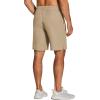 COOFANDY Men’s 3 Pack Athletic Running Shorts Gym Workout Short Quick Dry Sports Short with Pockets(Khaki/Grey)