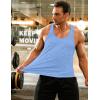 COOFANDY Men’s 3 Pack Gym Tank Tops Y-Back Workout Muscle Tee Training Bodybuilding Fitness Sleeveless T Shirts(3 Pack-light Blue/Light Purple/Grey)