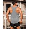 COOFANDY Men’s 3 Pack Gym Tank Tops Y-Back Workout Muscle Tee Training Bodybuilding Fitness Sleeveless T Shirts(3 Pack-light Blue/Light Purple/Grey)