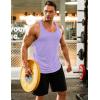 COOFANDY Men’s 3 Pack Gym Tank Tops Y-Back Workout Muscle Tee Training Bodybuilding Fitness Sleeveless T Shirts(3 Pack-light Blue/Light Purple/Grey)